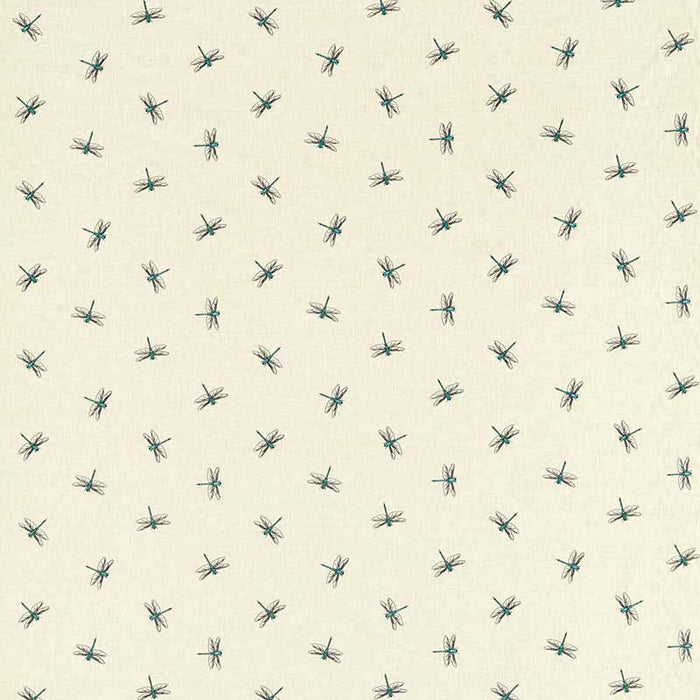 Clarke & Clarke Damsel Teal Fabric Sample F1514/04.CAC.0