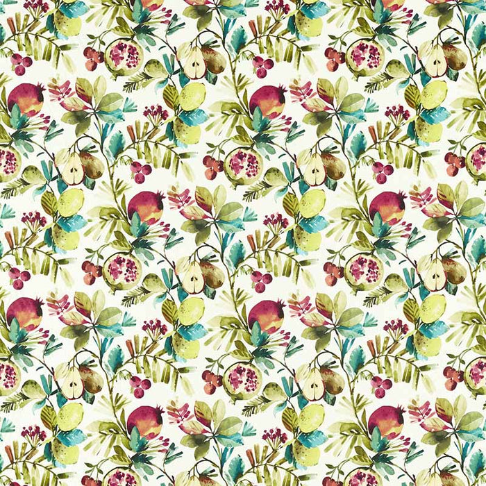 Clarke & Clarke Fruta Summer Cotton Fabric Sample F1516/01.CAC.0