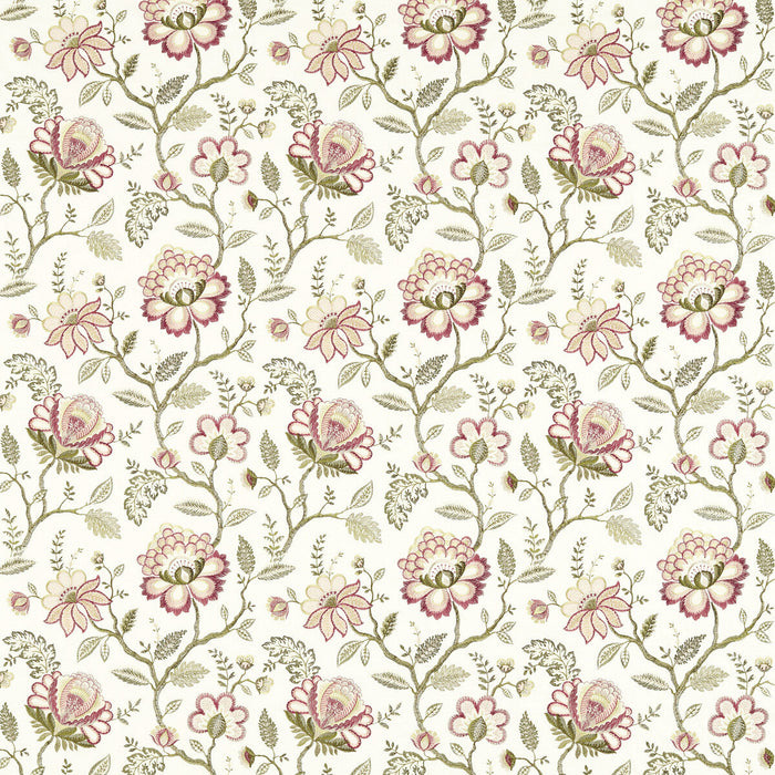 Clarke & Clarke Adeline Blush/Raspberry Fabric Sample F1543/02.CAC.0