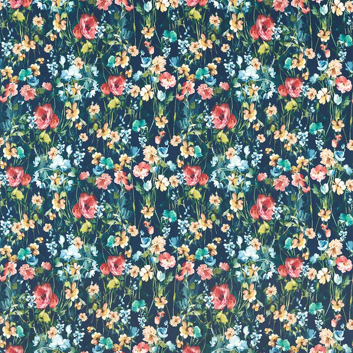 Clarke & Clarke Wild Meadow Midnight Velvet Fabric F1575/02.CAC.0