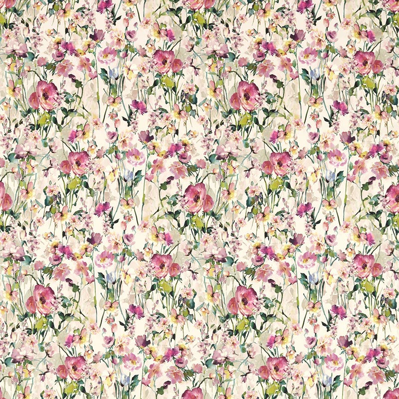 Clarke & Clarke Wild Meadow Blush Fabric F1596/01.CAC.0