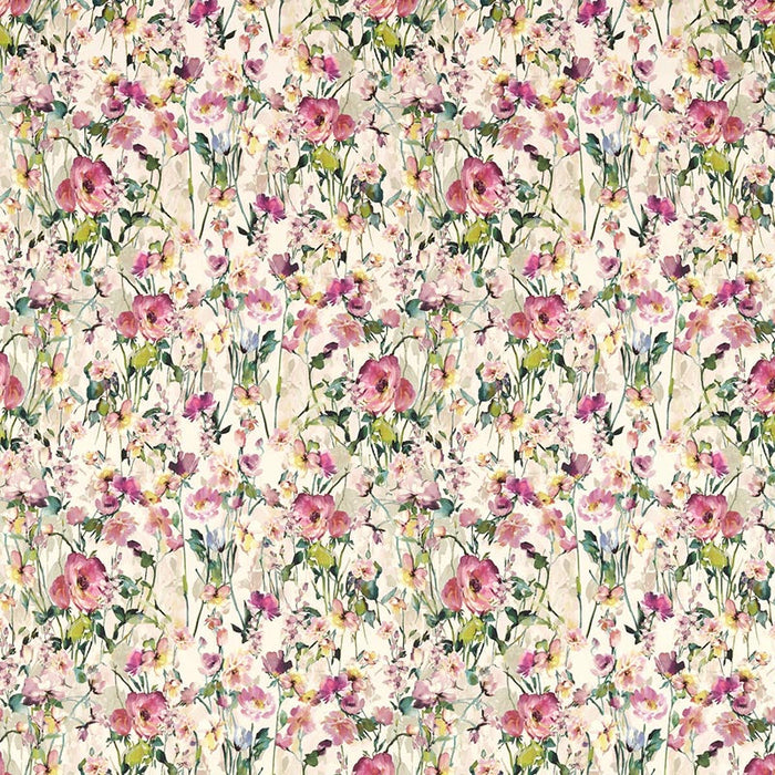 Clarke & Clarke Wild Meadow Blush Fabric Sample F1596/01.CAC.0