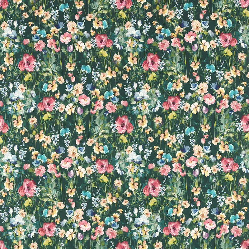 Clarke & Clarke Wild Meadow Forest Fabric F1596/03.CAC.0