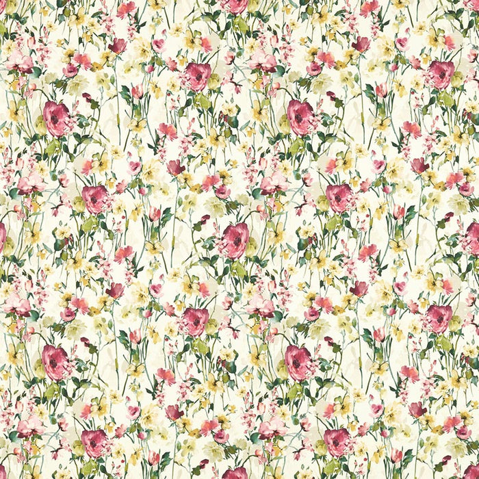 Clarke & Clarke Wild Meadow Ivory Fabric F1596/04.CAC.0