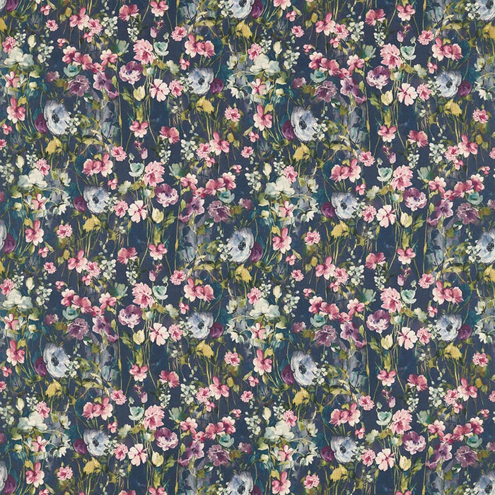 Clarke & Clarke Wild Meadow Multi Linen Fabric F1597/01.CAC.0