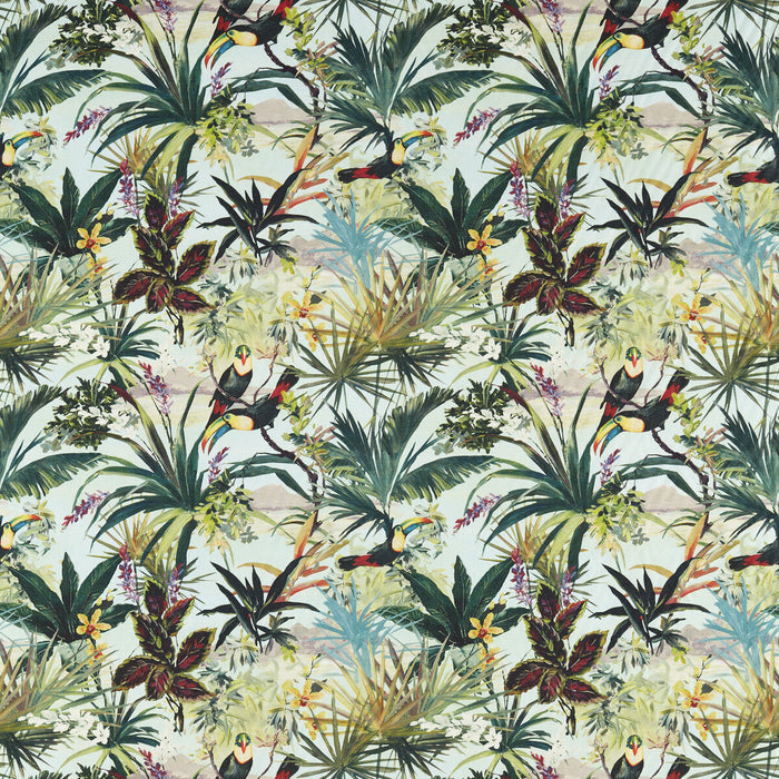 Clarke & Clarke Toucan Sky Fabric Sample F1614/03.CAC.0