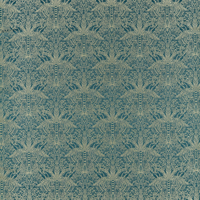 Clarke & Clarke Leopardo Kingfisher Jacquard Fabric Sample F1615/03.CAC.0