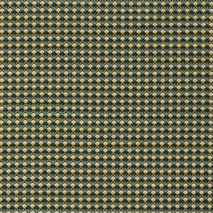 Clarke & Clarke Lyra Teal/Citrus Fabric Sample F1617/04.CAC.0