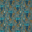 Clarke & Clarke Hillcrest Velvet Teal/Spice Fabric F1649/05.CAC.0