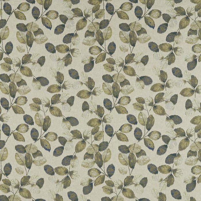 Clarke & Clarke Northia Olive Peacock Fabric Sample F1657/02.CAC.0