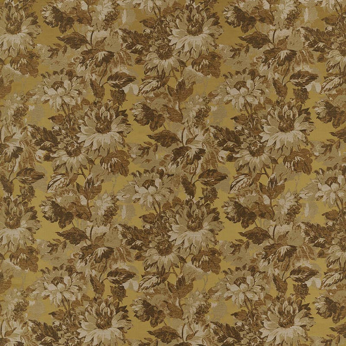 Clarke & Clarke Sunforest Ochre Jacquard Fabric Sample F1662/01.CAC.0