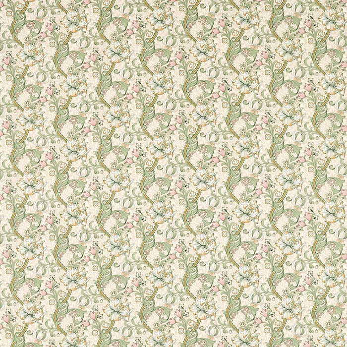 Clarke & Clarke Golden Lily Linen/Blush Fabric Sample F1677/03.CAC.0