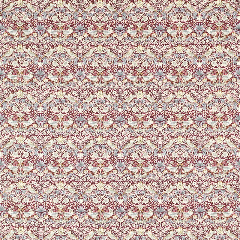 Clarke & Clarke Strawberry Thief Plum Fabric F1678/03.CAC.0