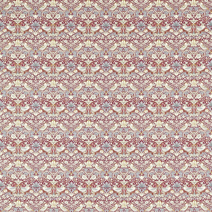 Clarke & Clarke Strawberry Thief Plum Fabric Sample F1678/03.CAC.0