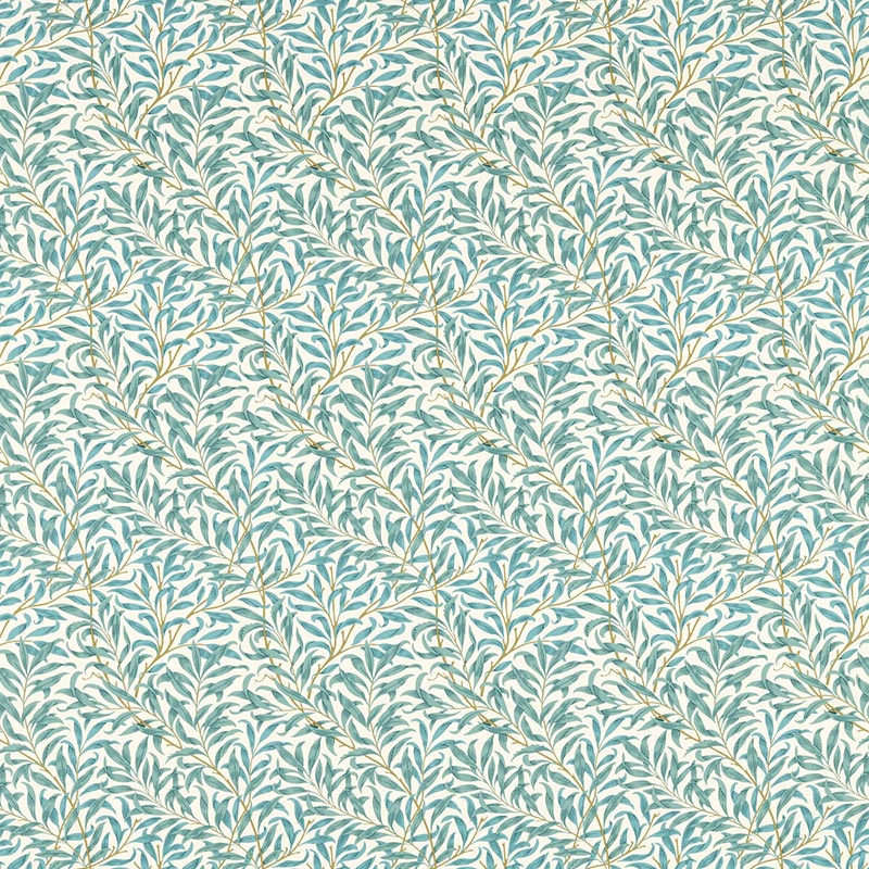 Clarke & Clarke Willow Boughs Teal Fabric F1679/05.CAC.0