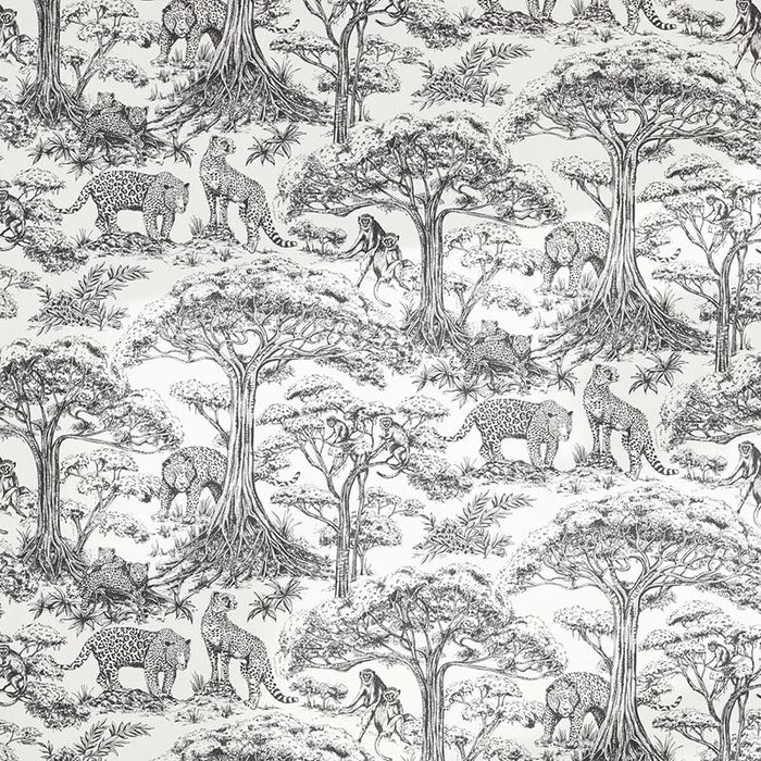 Clarke & Clarke Kisumu Noir Fabric Sample F1710/03.CAC.0