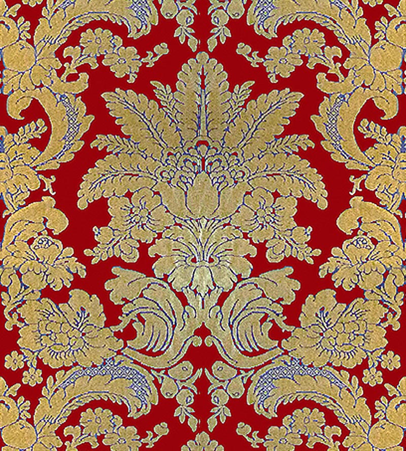 Old World Weavers Damas Parure Rubis Fabric F1 0006T467