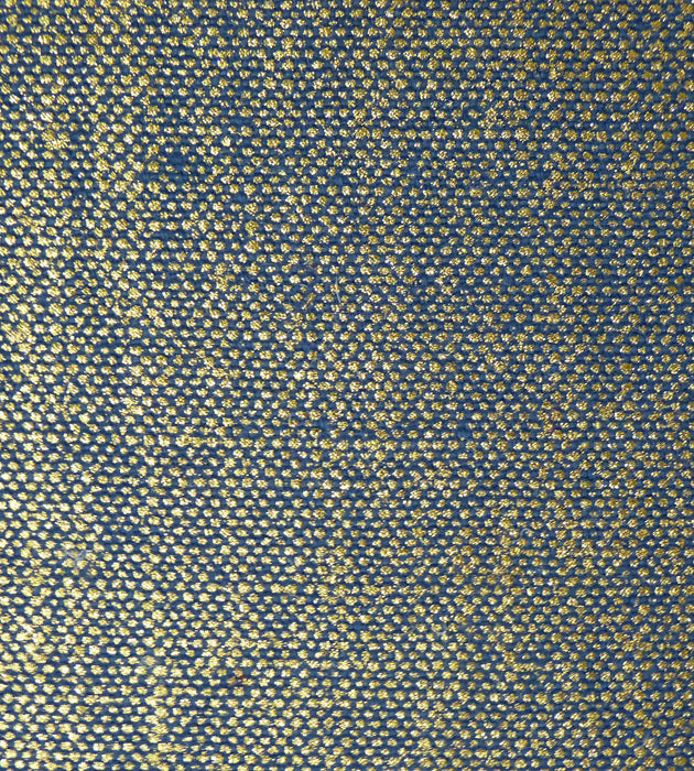 Old World Weavers Lin Miroir Or Indigo Fabric Sample F1 0007T278