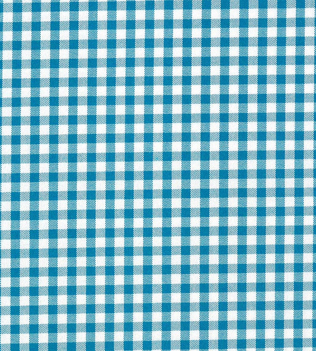 Old World Weavers Poker Check Aqua Fabric F3 00053018