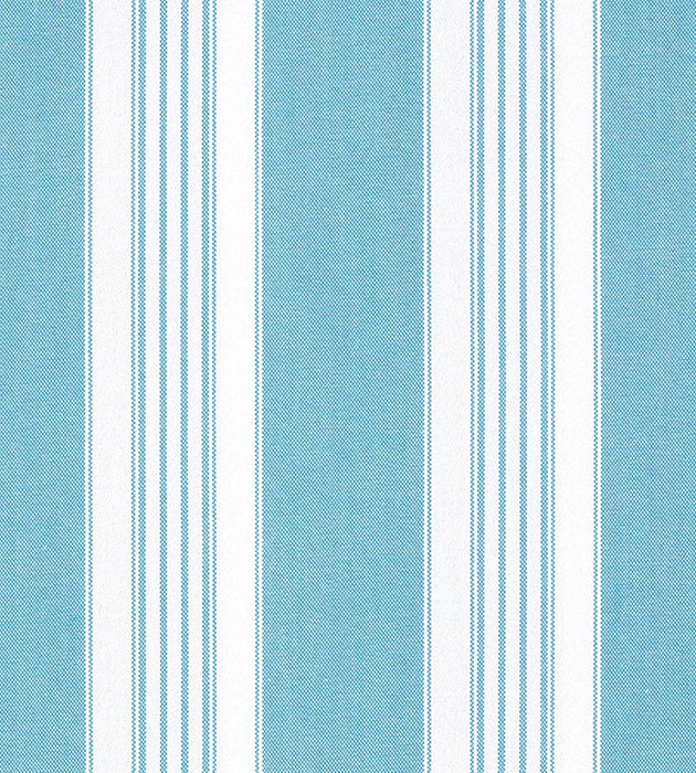 Old World Weavers Poker Wide Stripe Aqua Fabric Sample F3 00053021