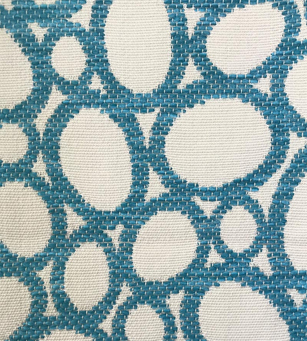 Old World Weavers Madagascar Ovals Fr Aqua Fabric Sample F3 00068038