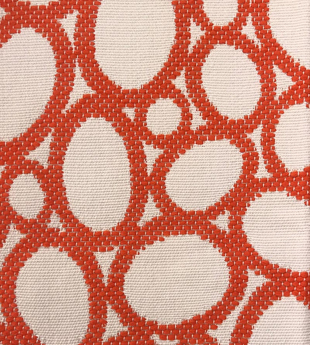 Old World Weavers Madagascar Ovals Fr Tangerine Fabric Sample F3 00078038