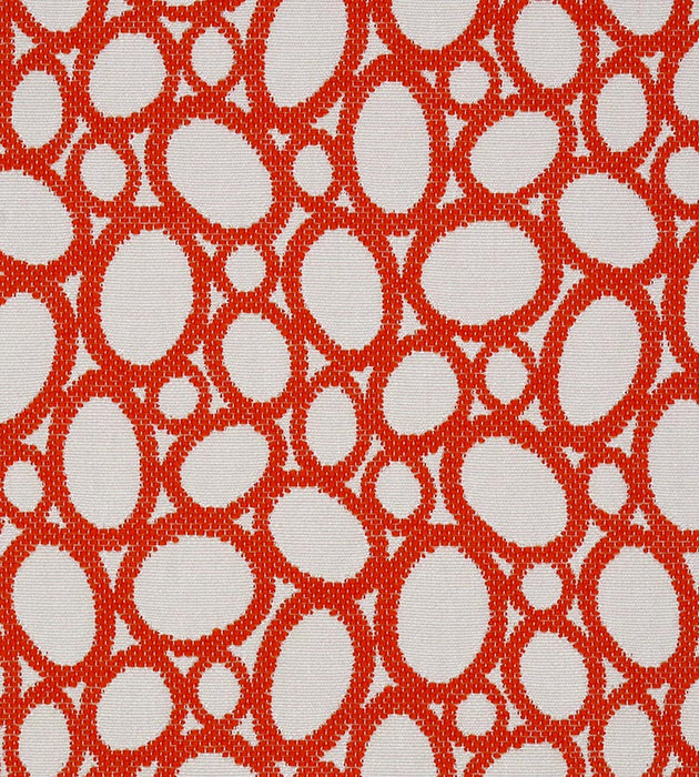 Old World Weavers Madagascar Ovals Fr Tangerine Fabric Sample F3 00078038