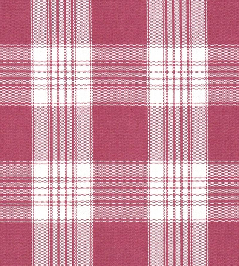 Old World Weavers Poker Plaid Berry Fabric Sample F3 00093020