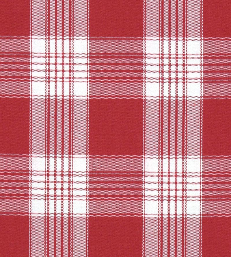 Old World Weavers Poker Plaid Red Fabric Sample F3 00113020