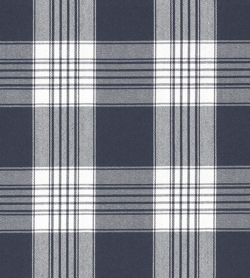 Old World Weavers Poker Plaid Ink Fabric Sample F3 00133020