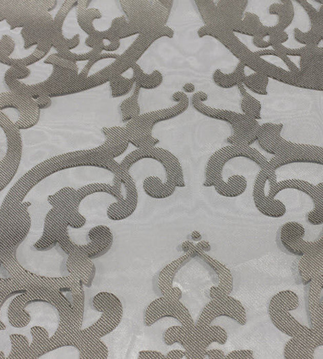 Old World Weavers Galleria Colonna Devore Taupe Fabric Sample F3 00039031