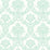 Seabrook Designs Glitter Damask Teal And White  Wallpaper Sample FA40904