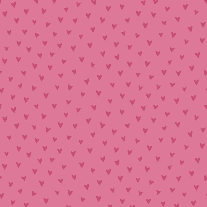 Seabrook Designs Sparkle Heart Hot Pink Glitter Wallpaper FA41701