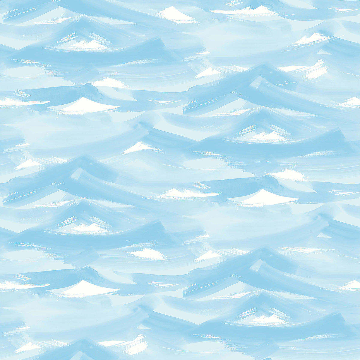 Seabrook Designs Drift Away White And Sky Blue Wallpaper FA42106