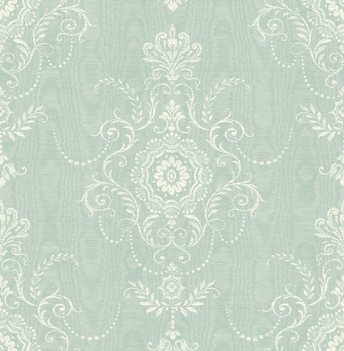 Seabrook Designs Colette Cameo Summer Sky Wallpaper FC60314