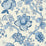 Seabrook Designs Bernadette Jacobean French Blue Wallpaper Sample FC60402