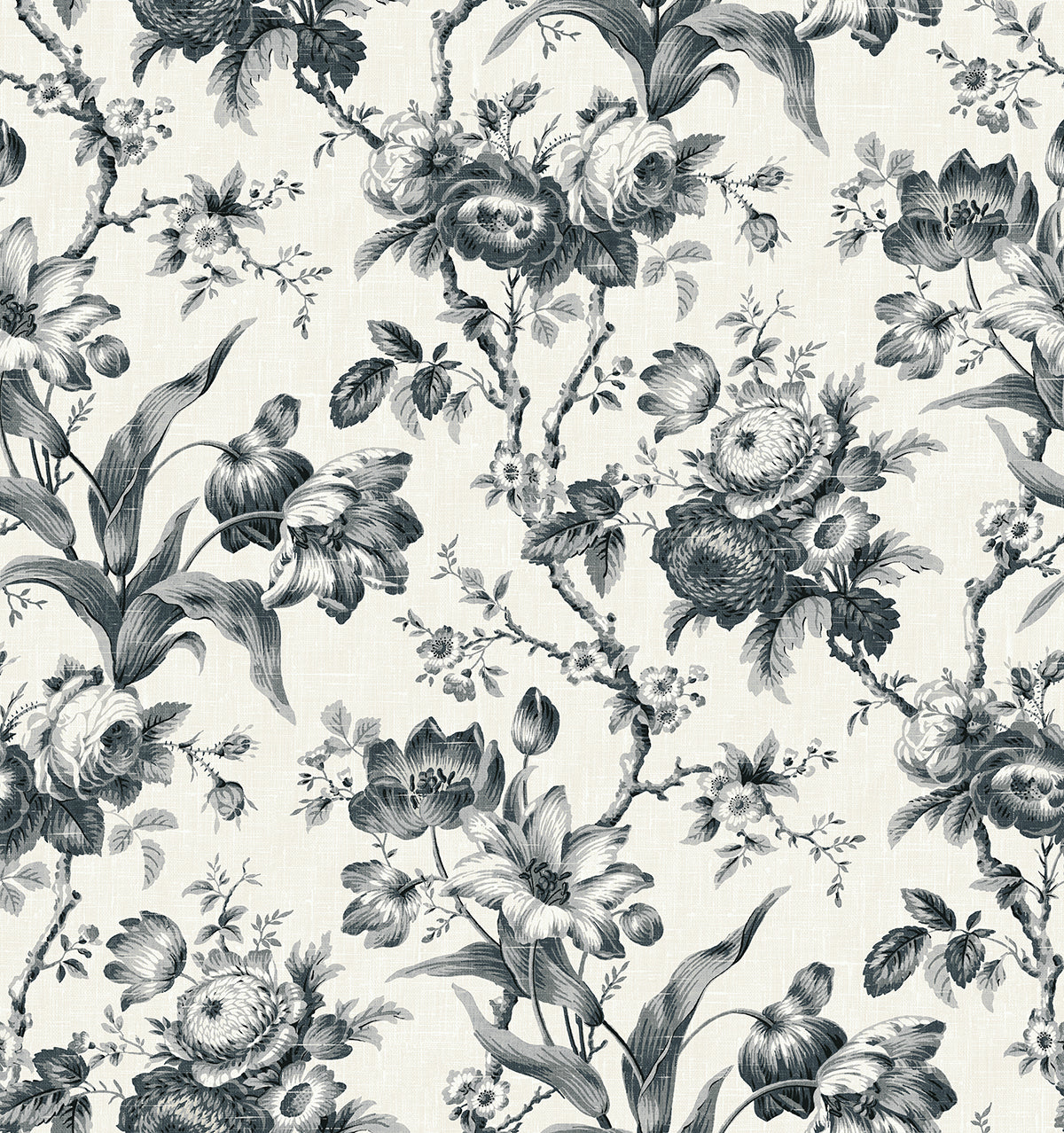 Seabrook Designs En Rose Poppy Seed Wallpaper FC61200