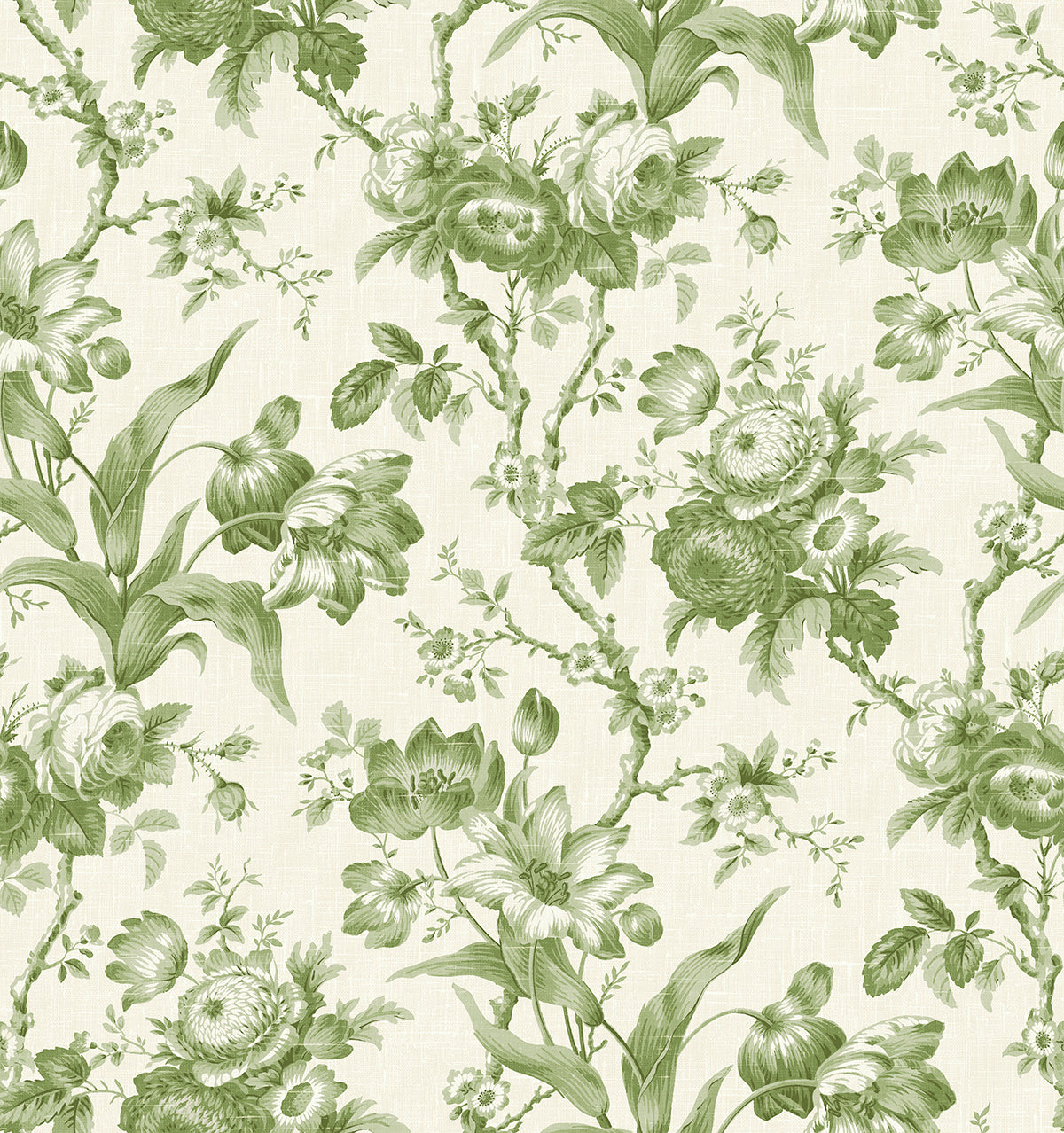 Seabrook Designs En Rose Pomme Wallpaper FC61204