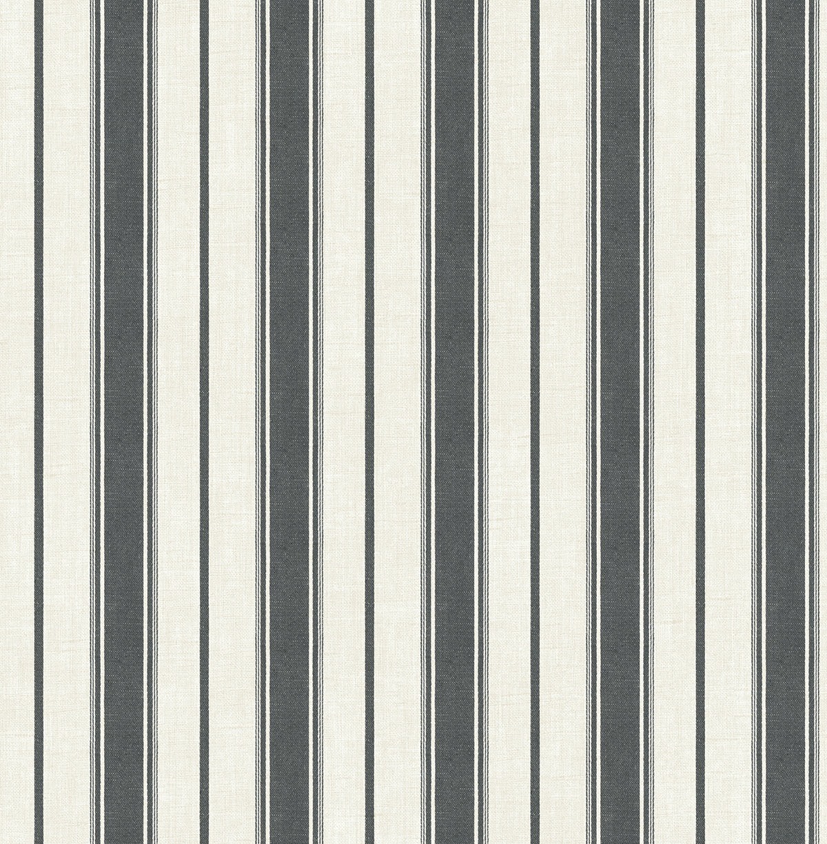 Seabrook Designs Eliott Linen Stripe Poppy Seed Wallpaper FC61500