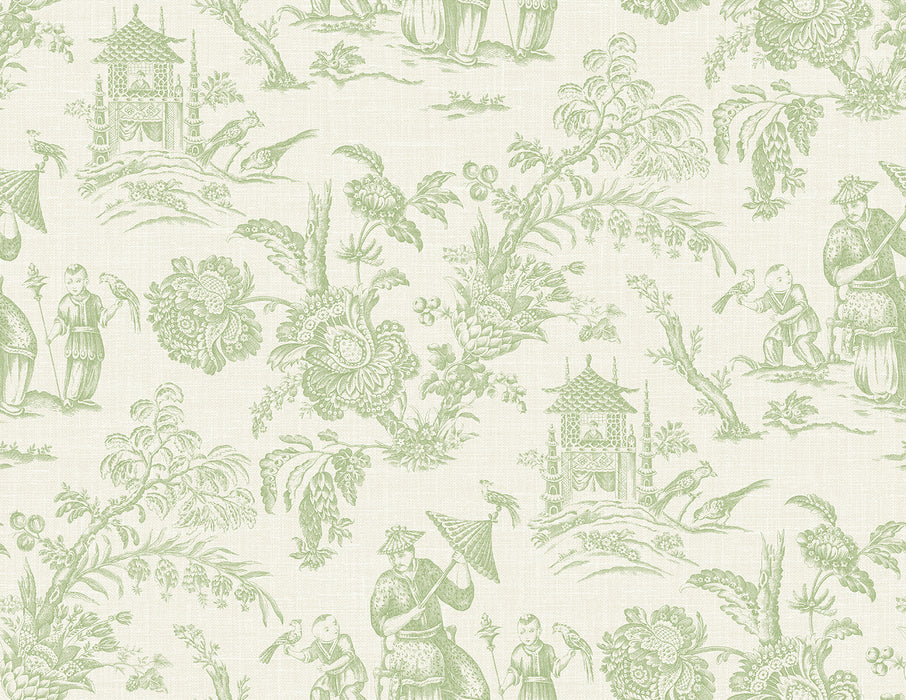 Seabrook Designs Colette Chinoiserie Herb Wallpaper FC61804