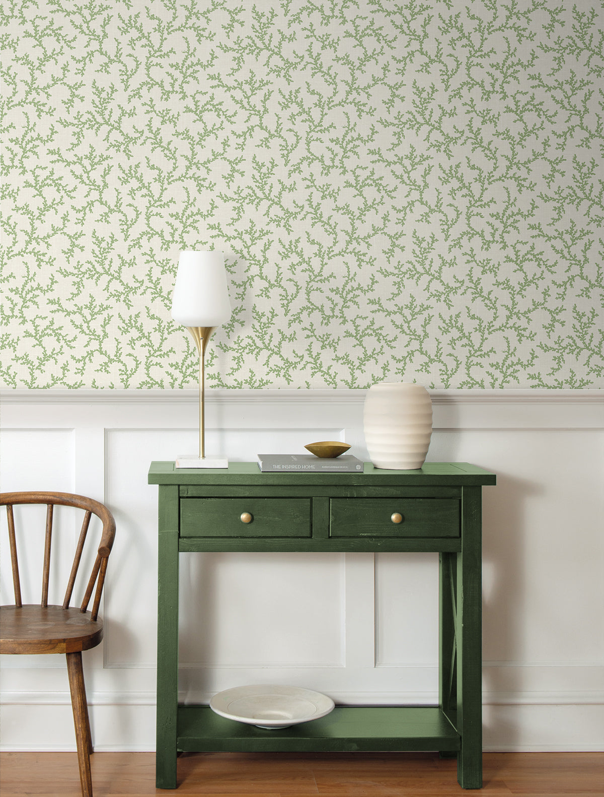 Seabrook Designs Corail Herb Wallpaper FC62104