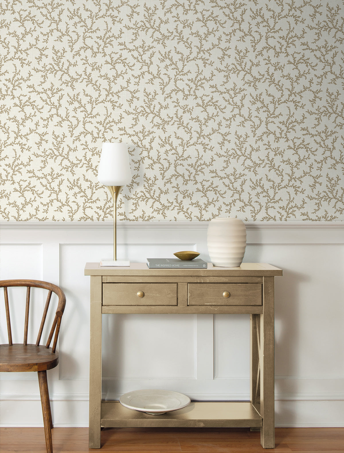 Seabrook Designs Corail Driftwood Wallpaper FC62106