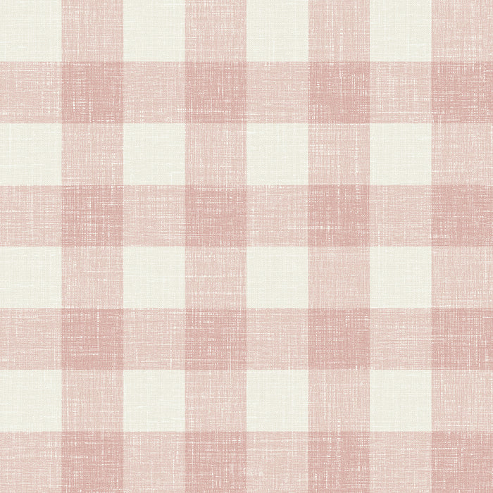 Seabrook Designs Bebe Gingham Rustic Rouge Wallpaper FC62301