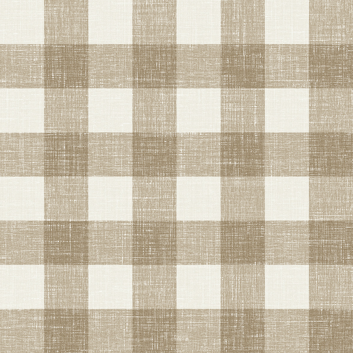 Seabrook Designs Bebe Gingham Driftwood Wallpaper FC62306