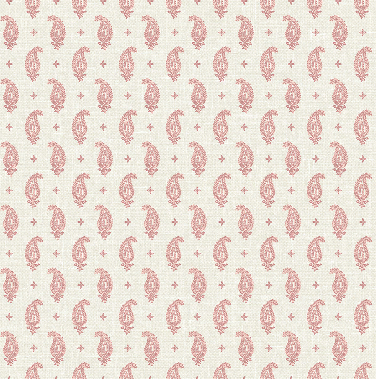 Seabrook Designs Maia Paisley Rustic Rouge Wallpaper FC62411