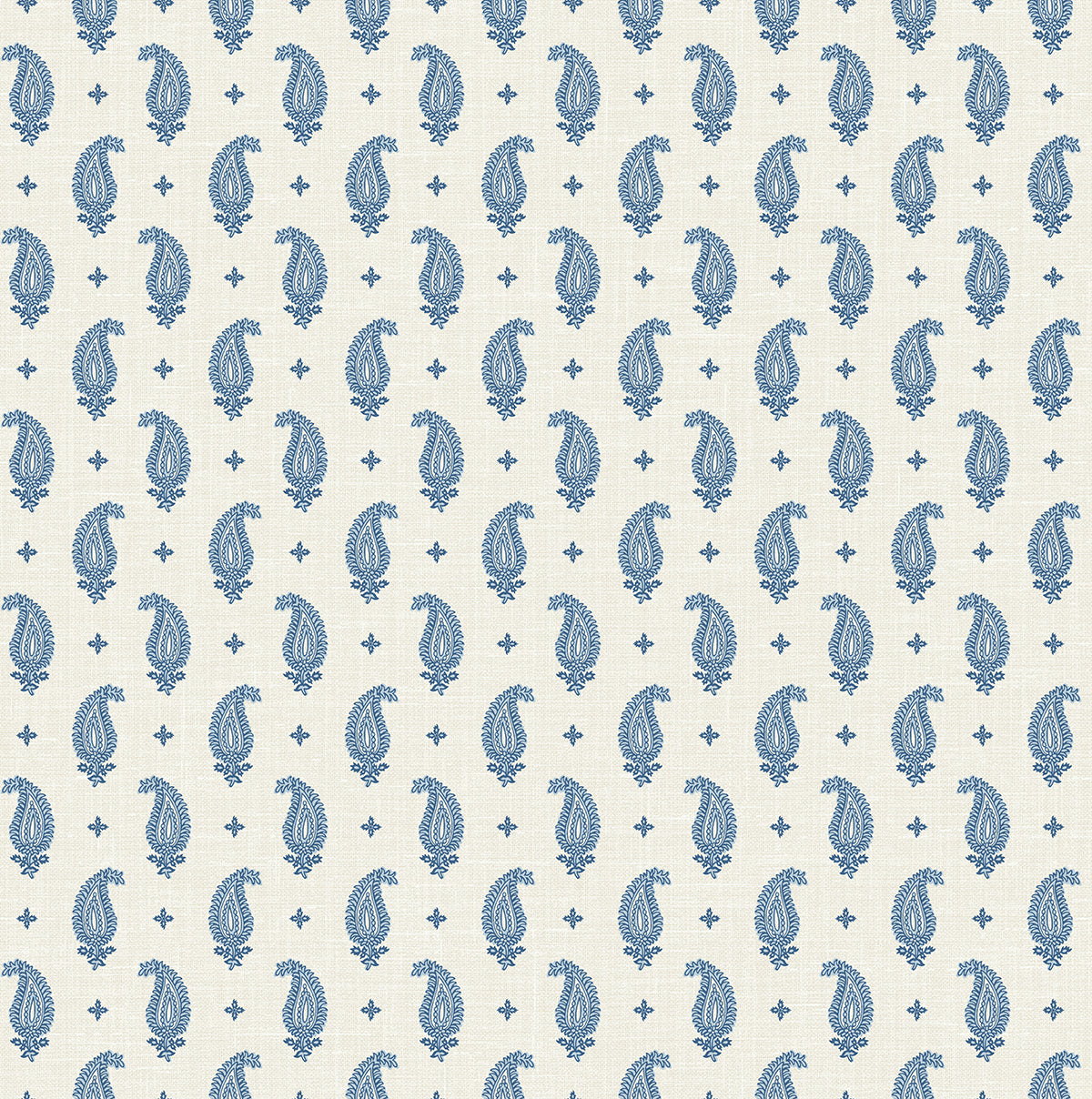 Seabrook Designs Maia Paisley French Blue Wallpaper FC62412