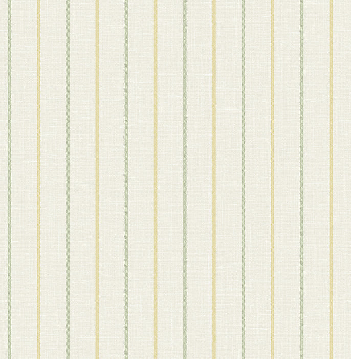 Seabrook Designs Andree Stripe Dandelion & Pomme Wallpaper Sample FC62504