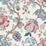 Seabrook Designs Bernadette Linen Fabric French Blue & Antique Ruby Fabric FC62601F