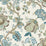 Seabrook Designs Bernadette Linen Fabric Hickory Smoke & Blue Bell Fabric FC62606F