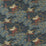 Mulberry Home Flying Ducks Red/Blue Fabric Sample FD205.V110.0